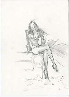 Marini, Enrico - 1 Original preliminary drawing - Rapaces T1 - Étude pour la couverture - 1998 | Catawiki