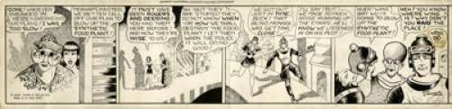 Dick Calkins Buck Rogers Daily Comic Strip Original Art (John F. Dille Co., 1937). Strip #511, featuring -