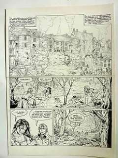 Legein, Pierre - 1 Original page - Dampierre T5 - Le Cortège maudit - 1995