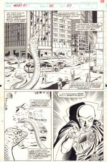 Ralph Cabrera, Rik Levins | What If...? #25 P.40 - ...Set Had Come To Earth? - the Watcher End Page 1/2 Splash - 1991 | Anthony’s Comic Book Art