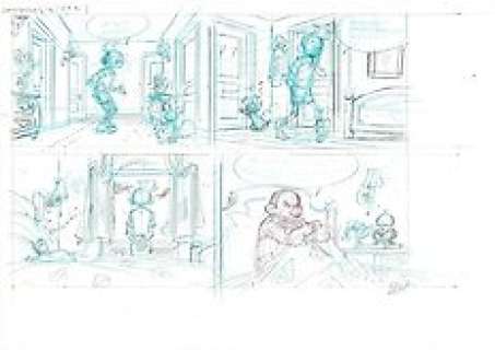 Cambré, Charel - 1 Original preliminary page - Robbedoes 3 - De Wolfman - 2018 | Catawiki