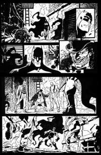 Giancarlo Caracuzzo - 1 Original page - Batman - BATMAN vs THE PENGUIN - 2010