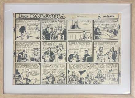 Ham Fisher (1900-1955) Joe Palooka Planche originale, à l’encre de… | misc / divers