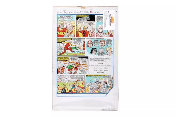 Lot 241 - Original artwork strip for Roy Of The Rovers | misc / divers