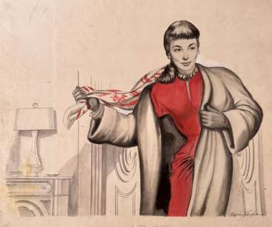 Ghiglia, Hughes - 2 Original drawing - Dessin publicitaire + Dessin préparatoire | Catawiki