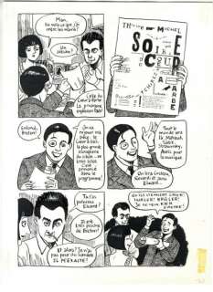 Catel - Kiki de Montparnasse Planche originale Ã  l‘encre de chine n°3, une