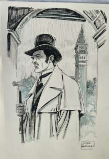 Raimondo, Luca - 1 Original drawing - T. Carnacki - "Les spectres de Venise" - 2024 | Catawiki