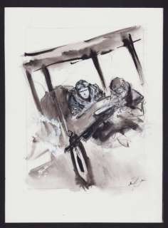 Follet, René - 1 Original preliminary drawing - Biggles - Projet de couverture pour l’intégrale - 2001 | Catawiki