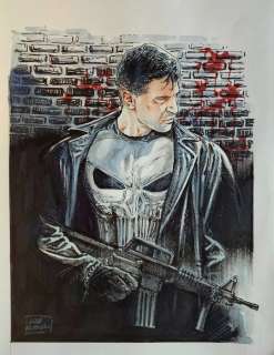 Luca Raimondo - 1 Original drawing - The Punisher - 2024 | Catawiki