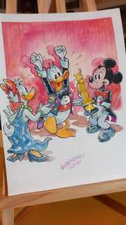 Alessandro Gottardo - 1 Watercolour - Donald Duck - "And the winner is... DONALD DUCK!" - 2024 | Catawiki