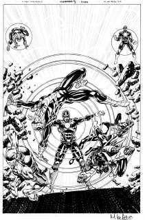 Mike Perkins - U.S. Avengers #1 Cover (Marvel Team-Up #11 Cover Homage!) 2016