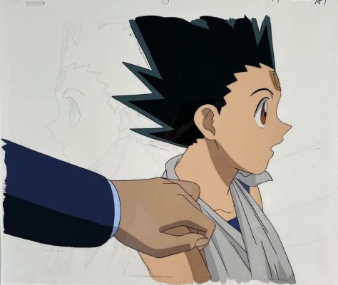 Lot 42 - Hunter x Hunter Gon Freecss Dessin et cellulo à l’encre et à… | ArtFlow Enchères