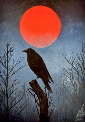 The Crow - 7x10.5 Hand-Painted Original Art by Viktor Luhkodukh w/COA | eBay US (Buy It Now)