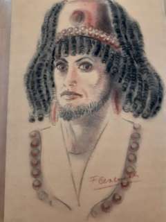 Craenhals, François - 1 Colour pencil drawing - Le Chevalier Ardent | Catawiki