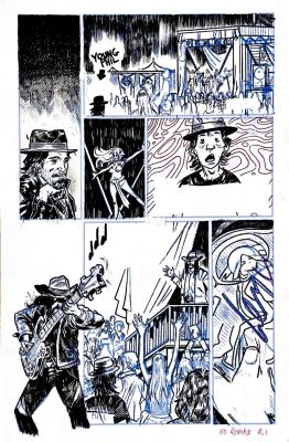John Bivens | John Bivens: Motorhead: No Remorse, Phil Campbell - page 1 | Panel Punk Comics Originals