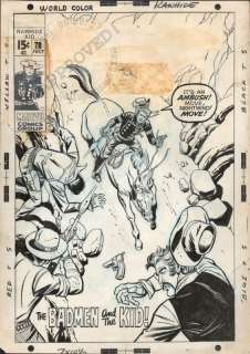 Larry Lieber - Rawhide Kid Issue 78 Page Cover