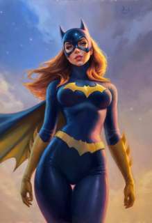 Will Jack - Batgirl Oil Painting