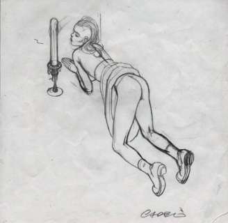 Cadelo | Â«Femme en prièreÂ». Dessin Ã  la mine de plomb pour Â«Les Fleurs secrètesÂ» | Tessier Sarrou