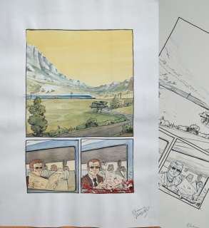 Davodeau, Etienne - 2 Page originale + page couleur originale - D’un point à l’autre - SNCF - 2002 | Catawiki