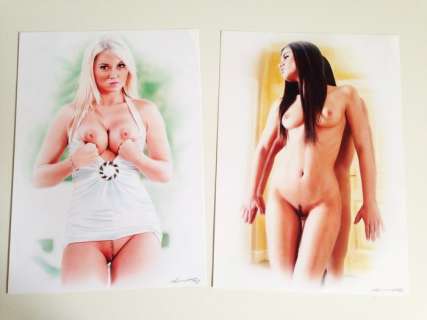 Abert, Paul - 2 Original colour drawing - N | Catawiki