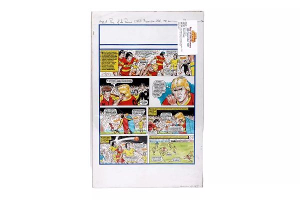 Lot 245 - Original artwork strip for Roy Of The Rovers | misc / divers
