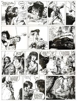 Franz - Lot 369 - Poupée d’ivoire, Le tombeau Scythe, planche originale à l’encre de chine.