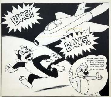 Arnal (José Cabero Arnal, Dit) | ARNAL PIF LE CHIEN. Exceptionnel dessin Ã  l’encre de chine… | Coutau Bégarie