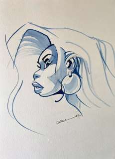 Crisse, Didier - 1 Original drawing - Héroine - 2002 | Catawiki