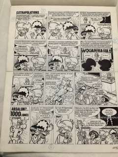 Devos, Jacques - 1 Original page - Génial Olivier - Extrapolations - 1987 | Catawiki