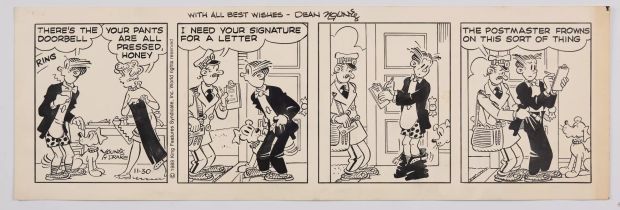 Lot 170 - Dean Young and Frank Johnson Signed Ink Original Artwork (King Features, 1989-91) Total 2 | Stanley Gibbons Baldwin’s