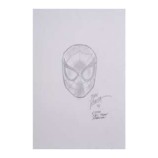 Marvel Comics - Hand-Drawn John Romita, Sr. Spider-Man Head from 2004 NBC’s Today Episode | Propstore