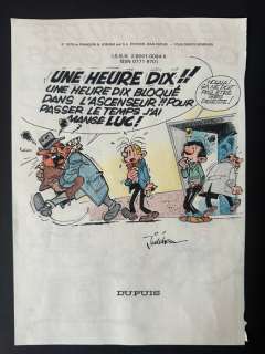 Jidéhem - 1 Original colour drawing - Gaston | Catawiki