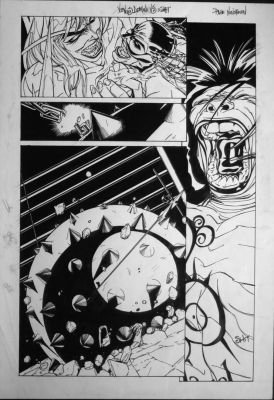 Verotik Art | DUKE MIGHTEN VENUS DOMINA #3 PG 19 Half Splash | Black Line Fever