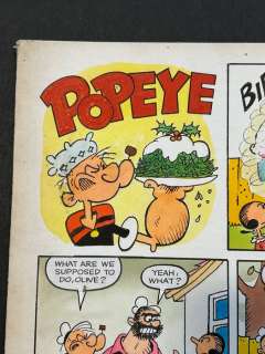 Mevin, Bill - 1 Original colour page - Popeye - Popeye’s Christmas Party