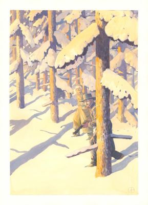 Grégoire Bonne | Illustration originale inédite - La demi-double femme | Daniel Maghen