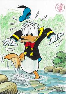 Millet - 1 Original colour drawing - Donald Duck - Vintage Style | Catawiki