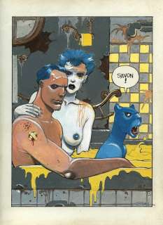 Bilal | Savon !, illustration Ã  l’encre de Chine, Ã … | Millon