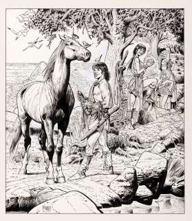 Franz - Jugurtha, illustration Ã  l‘encre de Chine et Ã …