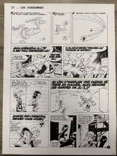 Seron, Pierre - 1 Original page - Les Petits Hommes T41 - Opération QI - 2004 | Catawiki