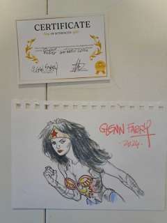 Glenn Fabry - 1 Colour pencil drawing - Wonder Woman - Half bust - 2024 | Catawiki