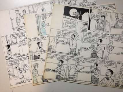 Buth - 3 Original page - Thomas Pips - De veiling - De Spiegel - Het kostuum - (1949/1952) | Catawiki