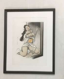 Michetz, Marc - 1 Original colour drawing - Geisha - Bondage - 2022 | Catawiki