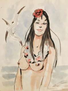 Vianello, Lele - 1 Original colour drawing - Esotica | Catawiki