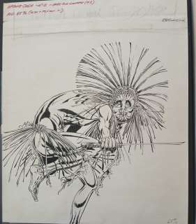Malik - 1 Original drawing - Archie Cash T2 - Le Carnaval des Zombies - 1974