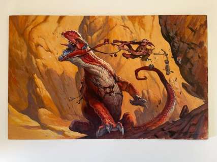 Ejsing, Jesper - 1 Original drawing - Magic: The Gathering - Grotag Thrasher - 2009 | Catawiki