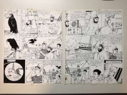 Buth - 2 Original page - Op zoek naar de Zonne-eilanden - 1949 | Catawiki