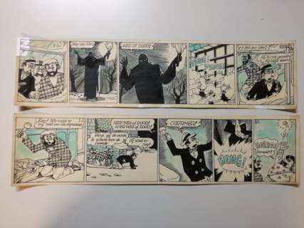 Buth - 2 Original page - Thomas Pips - Het kasteel der schaduwen (stroken 20 en 21) - 1948 | Catawiki