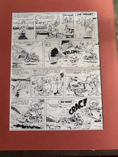 Devos, Jacques - 1 Original page - Bricoleon - L’enragé mécano - 1970 | Catawiki