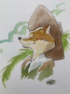 Jean-Luc Masbou - 1 Original colour drawing - De cape et de crocs - Armand | Catawiki