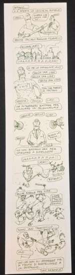 Gipi (Pacinotti, Gianni) - 1 Original drawing - L’Internazionale: Si è Aperta la Caccia al Rumeno | Catawiki